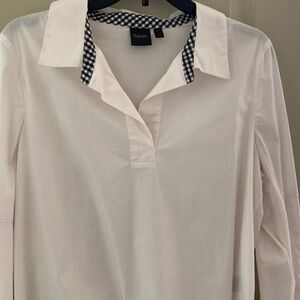 Rafaella White Long Sleeve Blouse